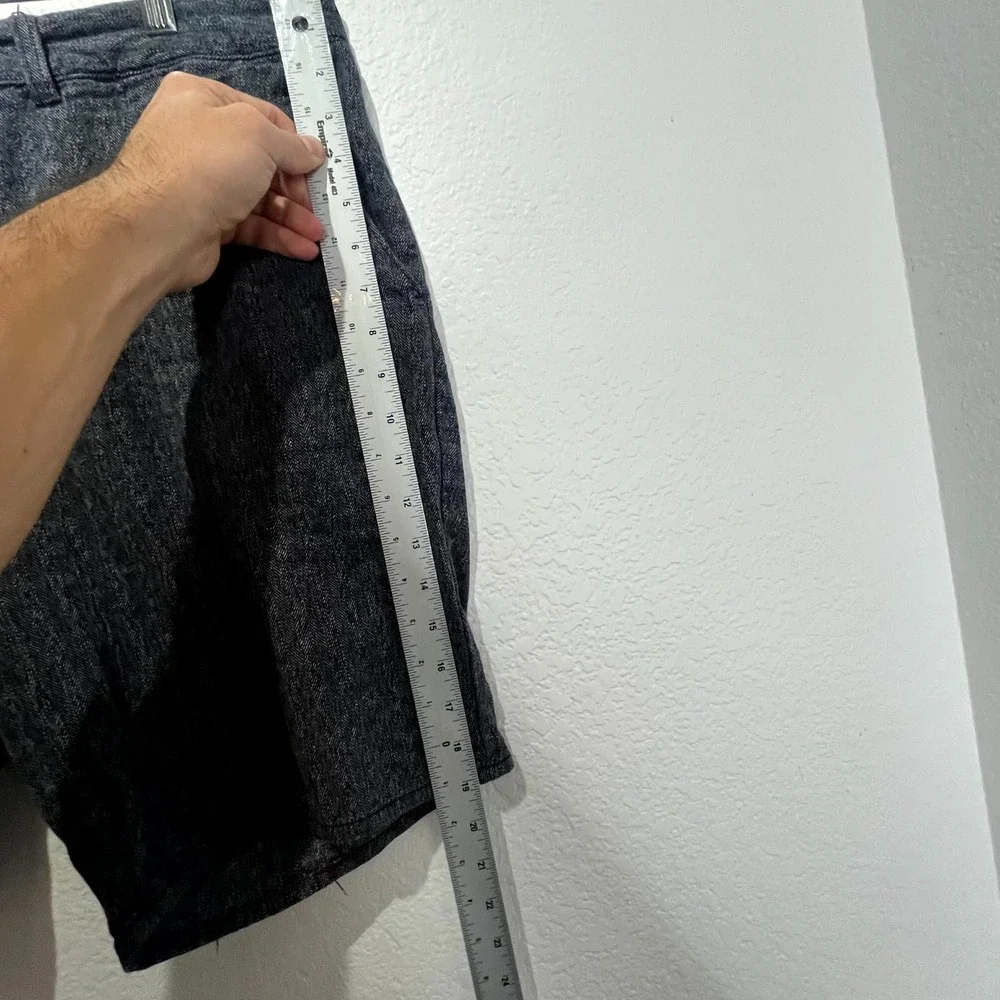 California‎ Republic Bullhead Denim Co Skinny Shorts Mens W38 Gray Herringbone